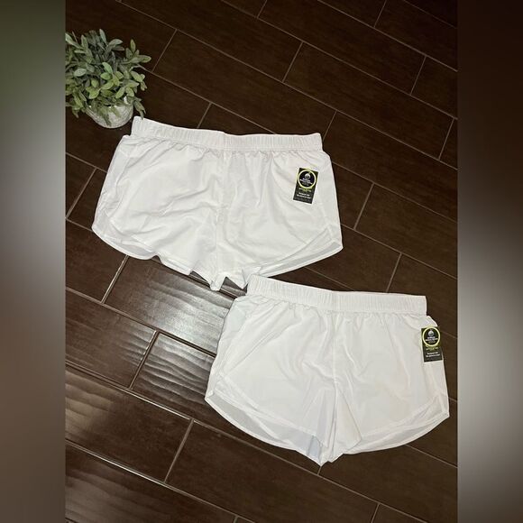 Athletic Works white core running shorts (2) sz XXL (20) - Picture 1 of 6